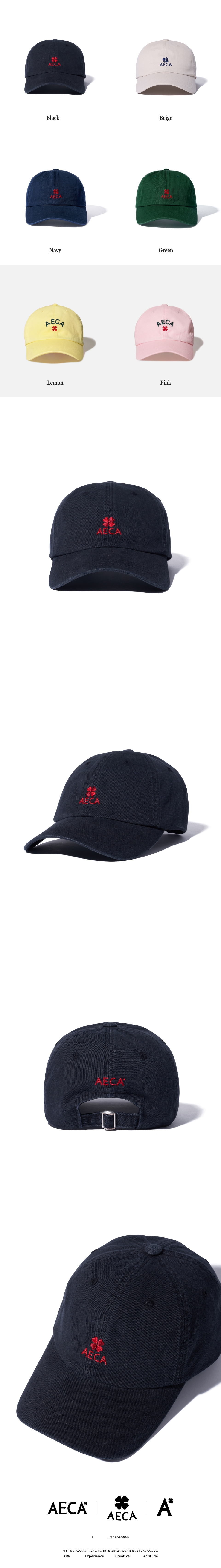 AECA WHITE☆AECA CLOVER LOGO CAP All - 에이카화이트